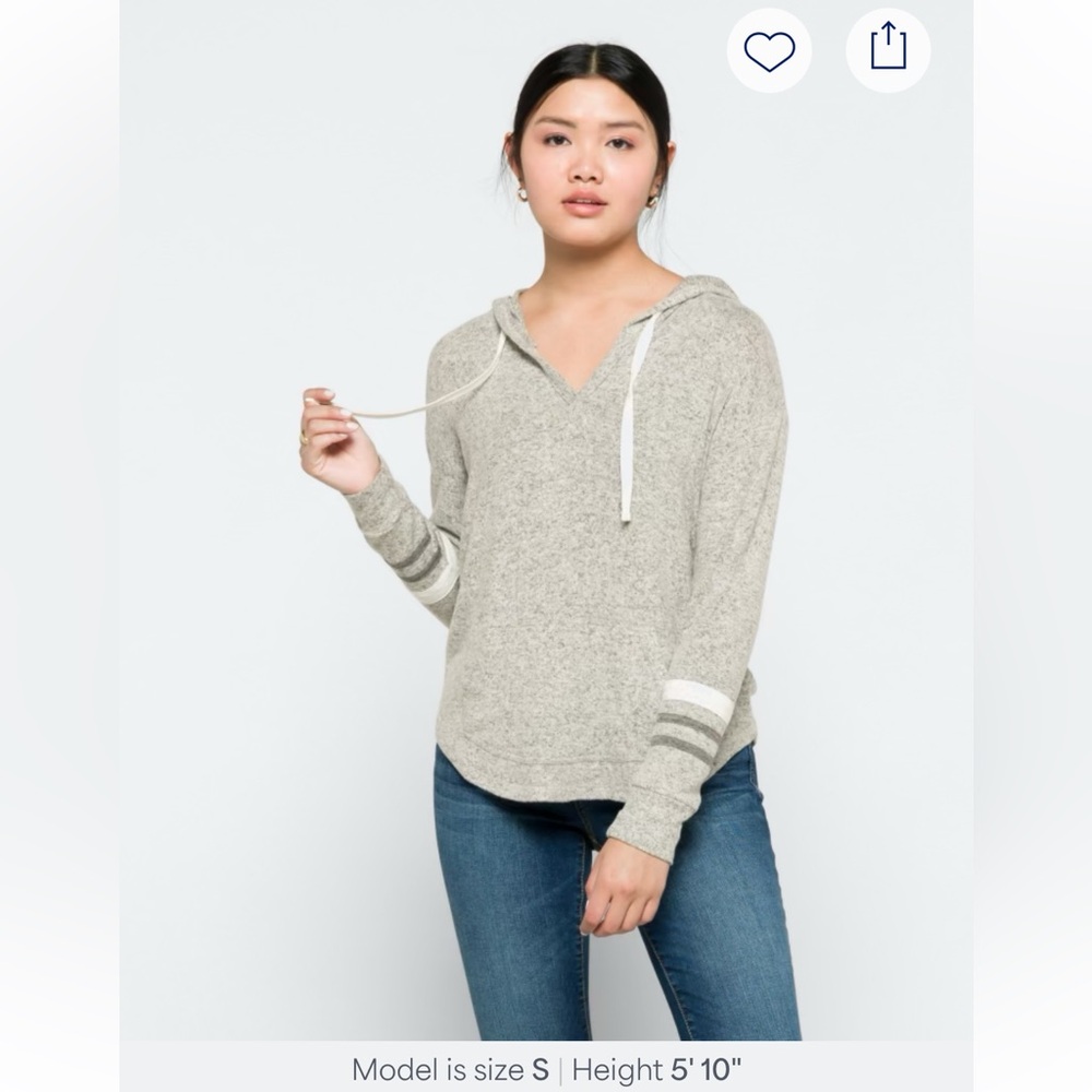 Market & Spruce Kallon Brushed Knit Hoodie